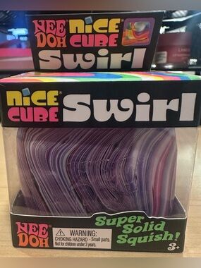 Nice Cube Swirl - Purple Swirl Super Solid Squish Nee Doh